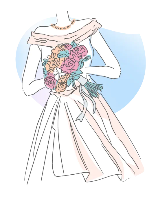 前撮り用衣装決め