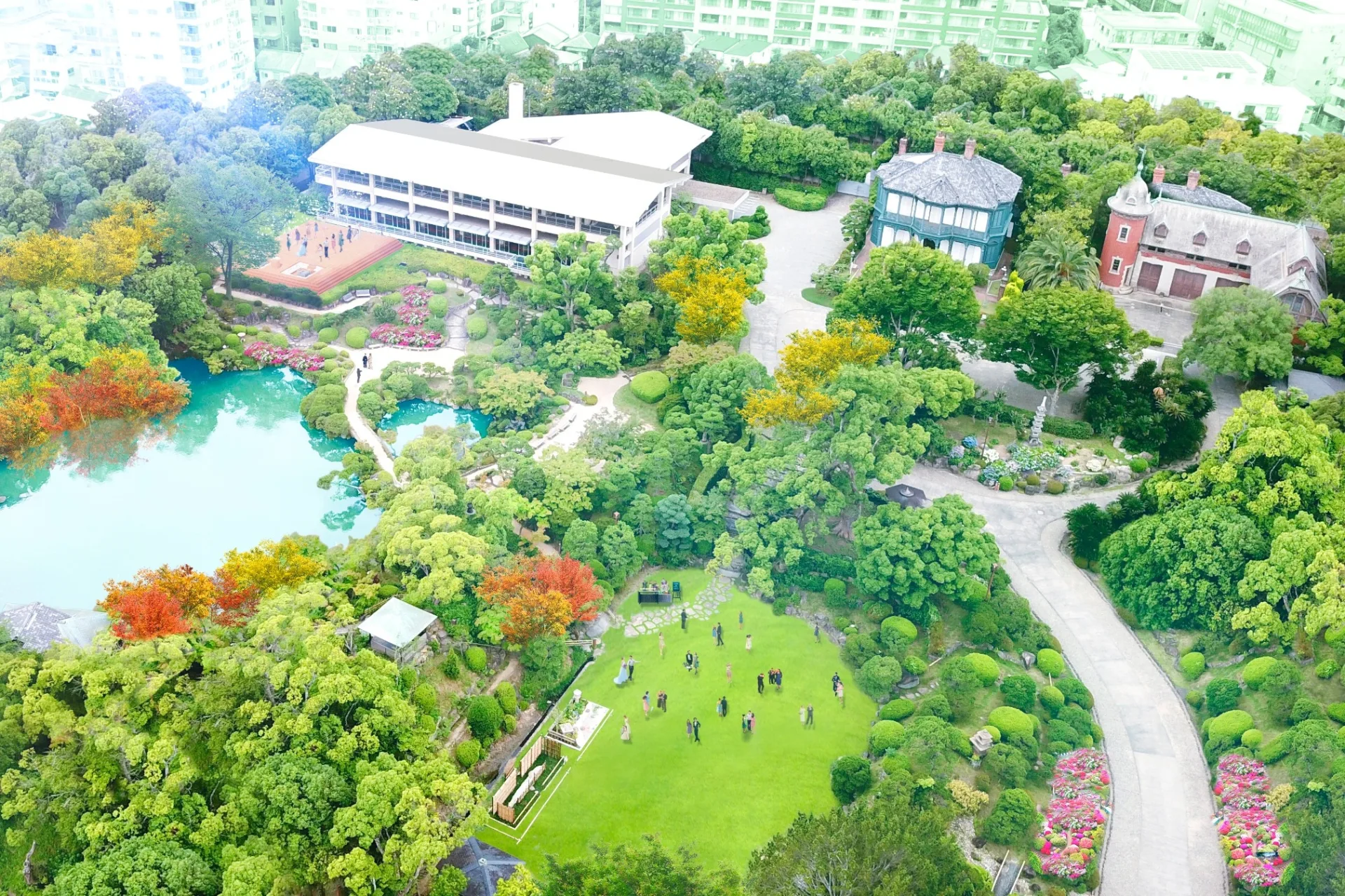 【送迎付・三宮すぐ】6000坪の広大な日本庭園×神戸が誇る迎賓館