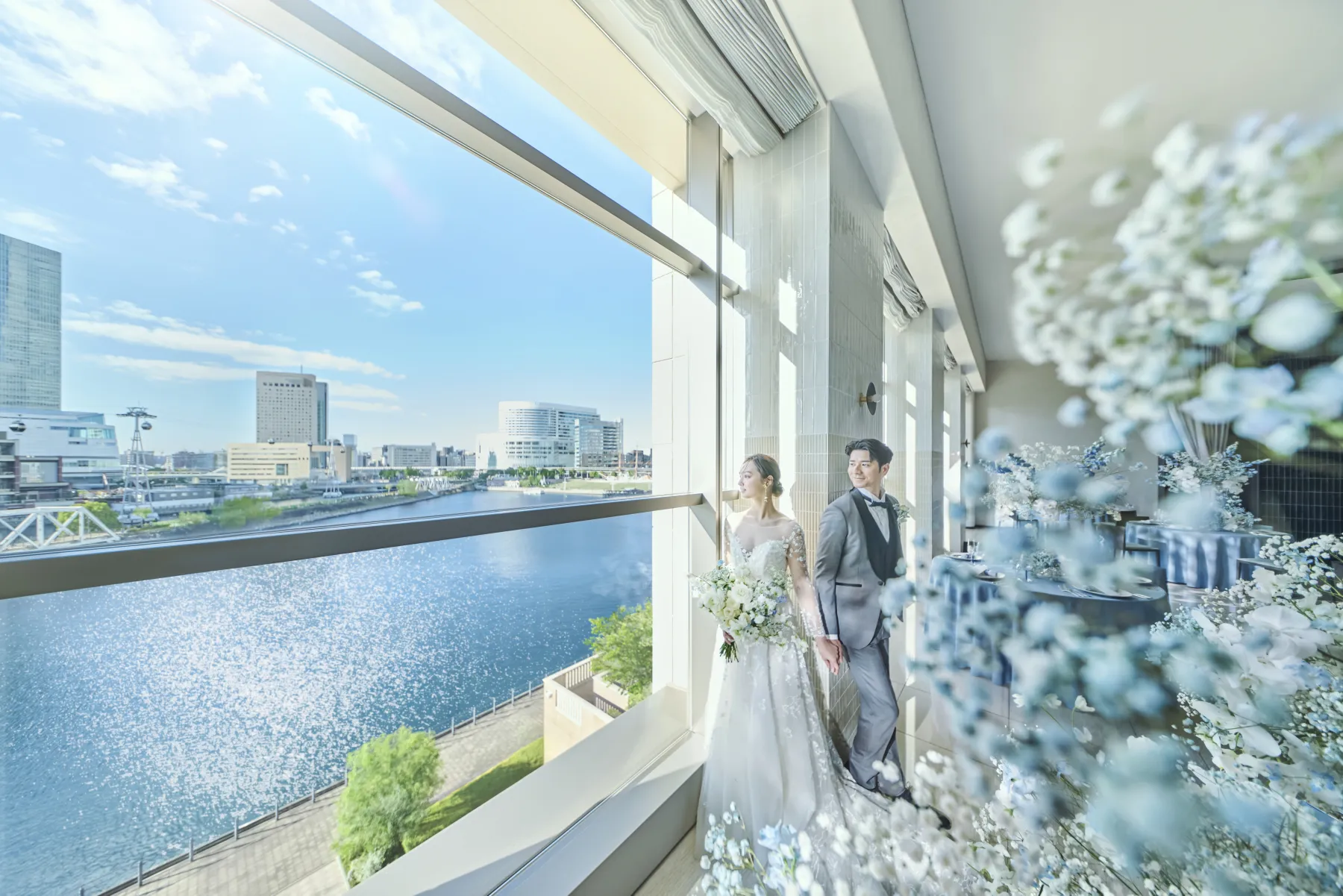 海と空！理想のウエディングが叶う眺望会場