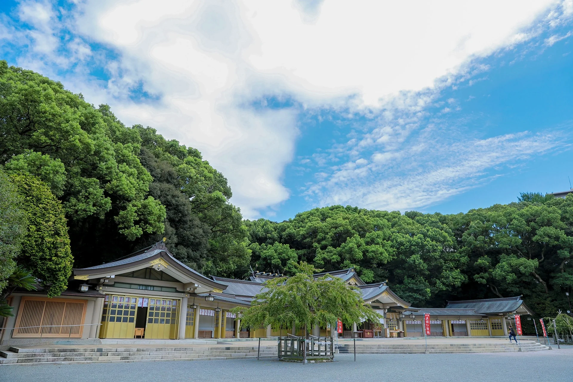 広大な境内での写真スポットが充実