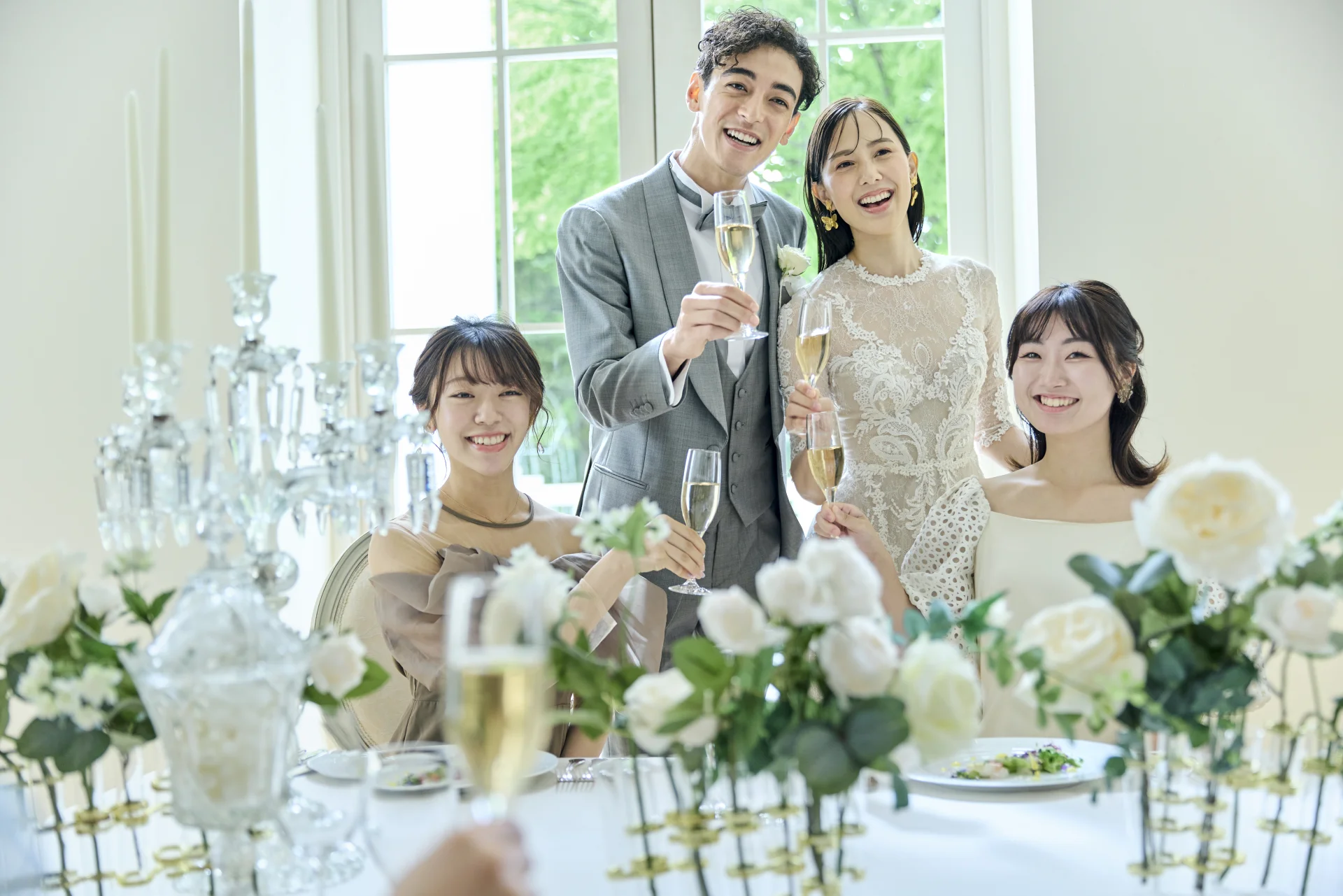 少人数専用会場「グラスルーム」含む4つの選べる会場