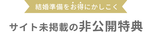 サイト未掲載の非公開特典