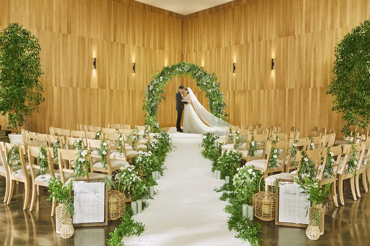 【新挙式】ナチュラルなテイストの空間でアットホームな挙式に