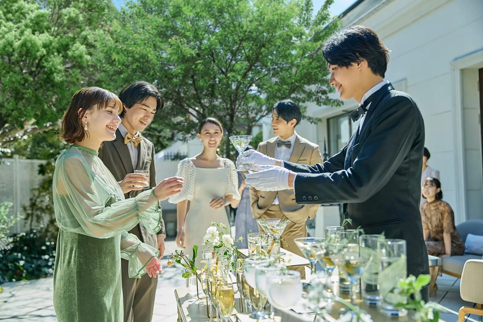 ガーデンを利用した【ウェルカムパーティ】でアットホームなお時間を。