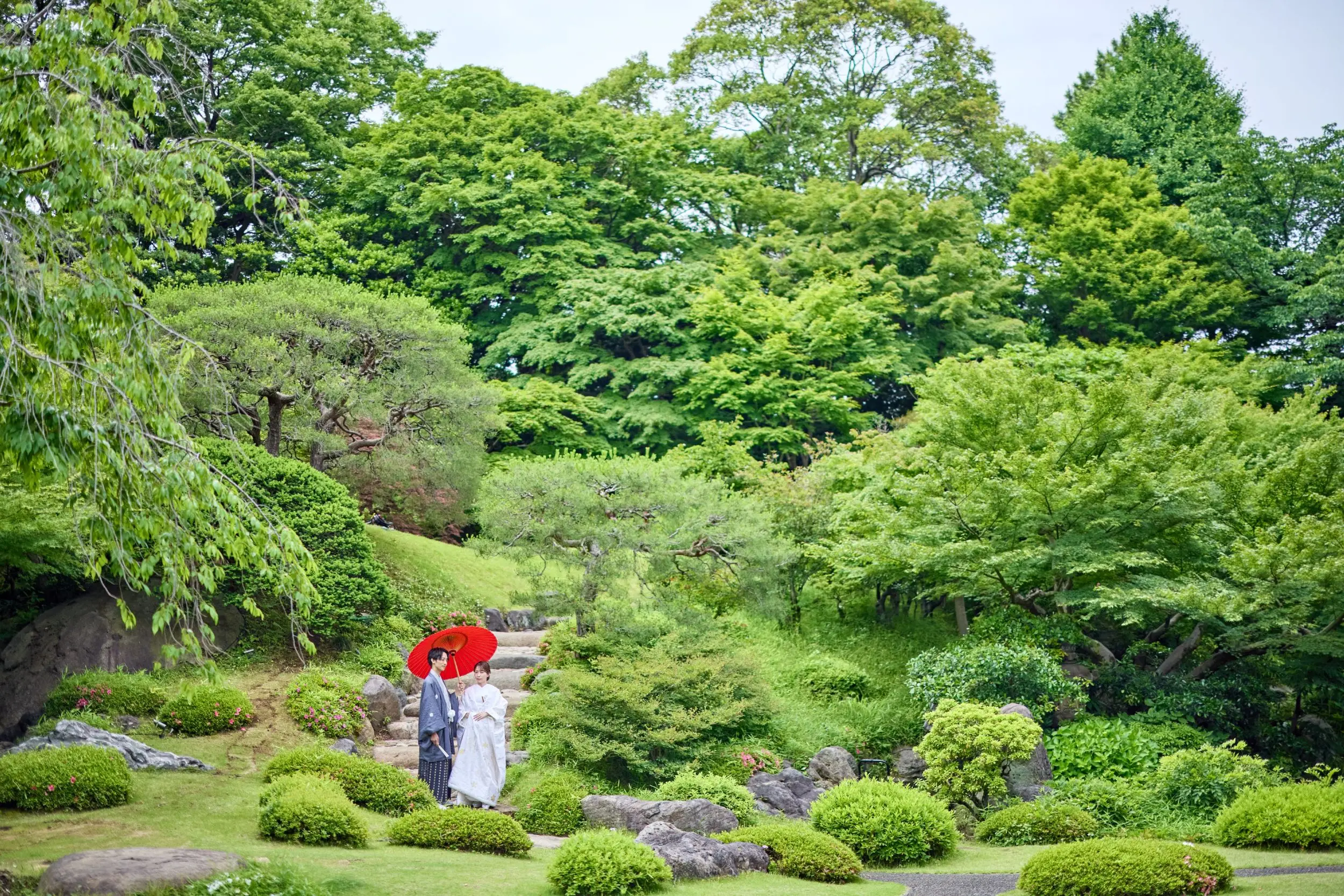 都会の喧騒を忘れさせてくれる、緑に抱かれた静かな非日常の空間