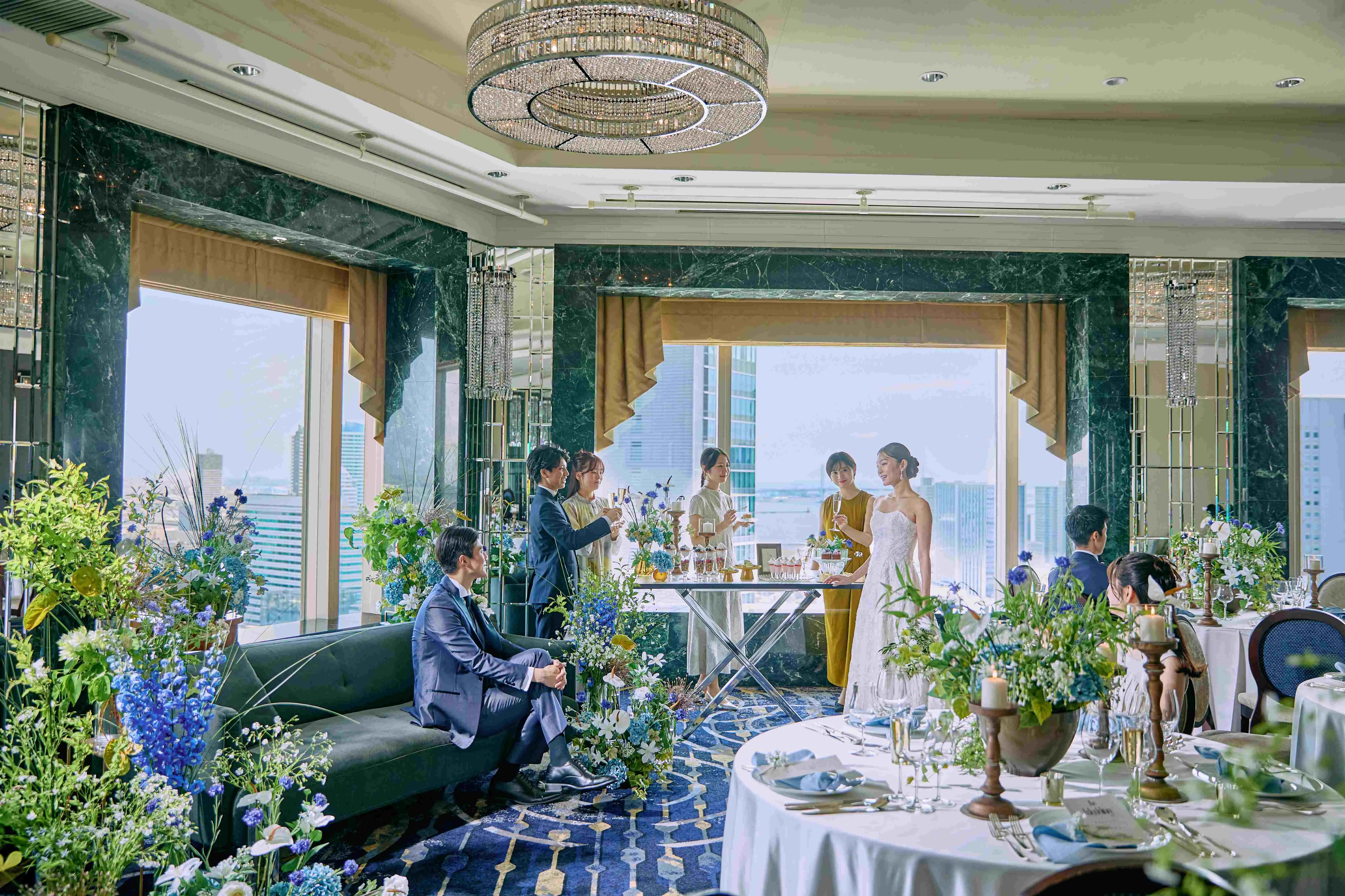 《マンハッタン ルーム-Manhattan Room-》
NYを思わせるペントハウス ウエディング