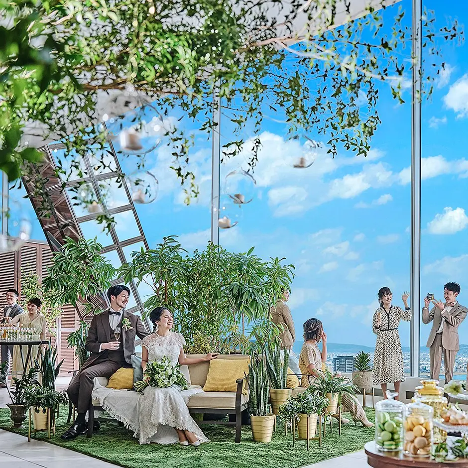 緑溢れる全天候型インナーガーデン